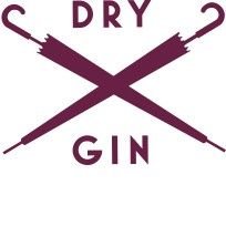 Dry gin umbrella stamp, small.